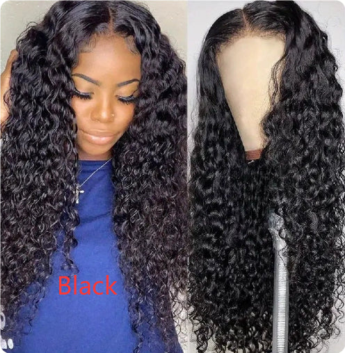 Deep Wave Lace Front Wig  Long Curly Synthetic Wig for Women | Natural Hairline | Glueless Ready