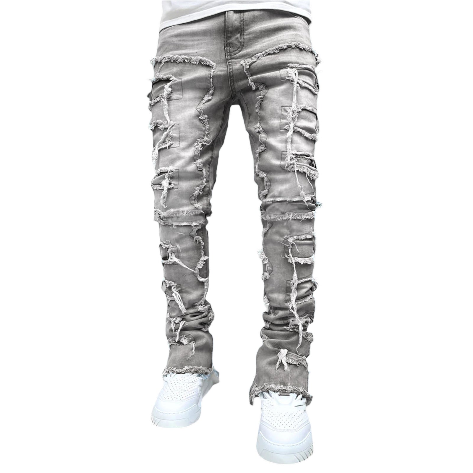 Fit Stacked Jeans For Mens Clothing