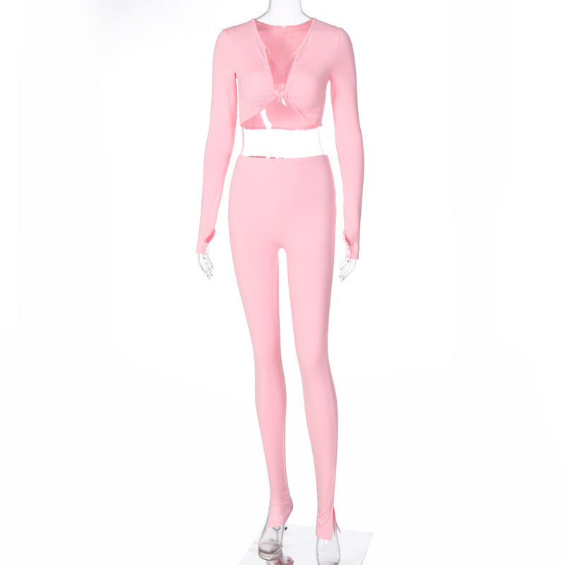 Summer 2 Two Piece Set Women Pinkie Outfit