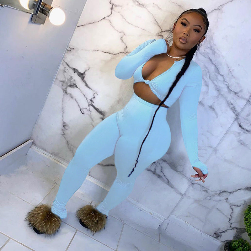 Summer 2 Two Piece Set Women Pinkie Outfit