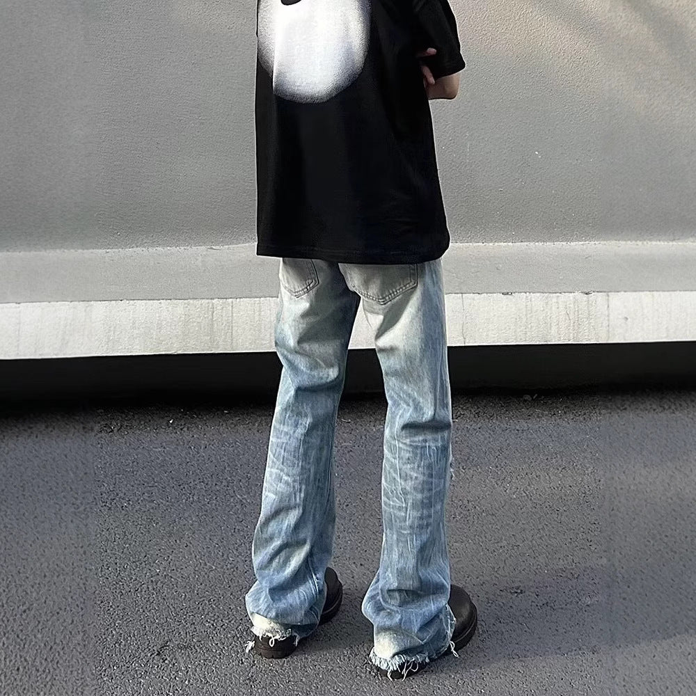 Wash Light Blue Ripped Jeans