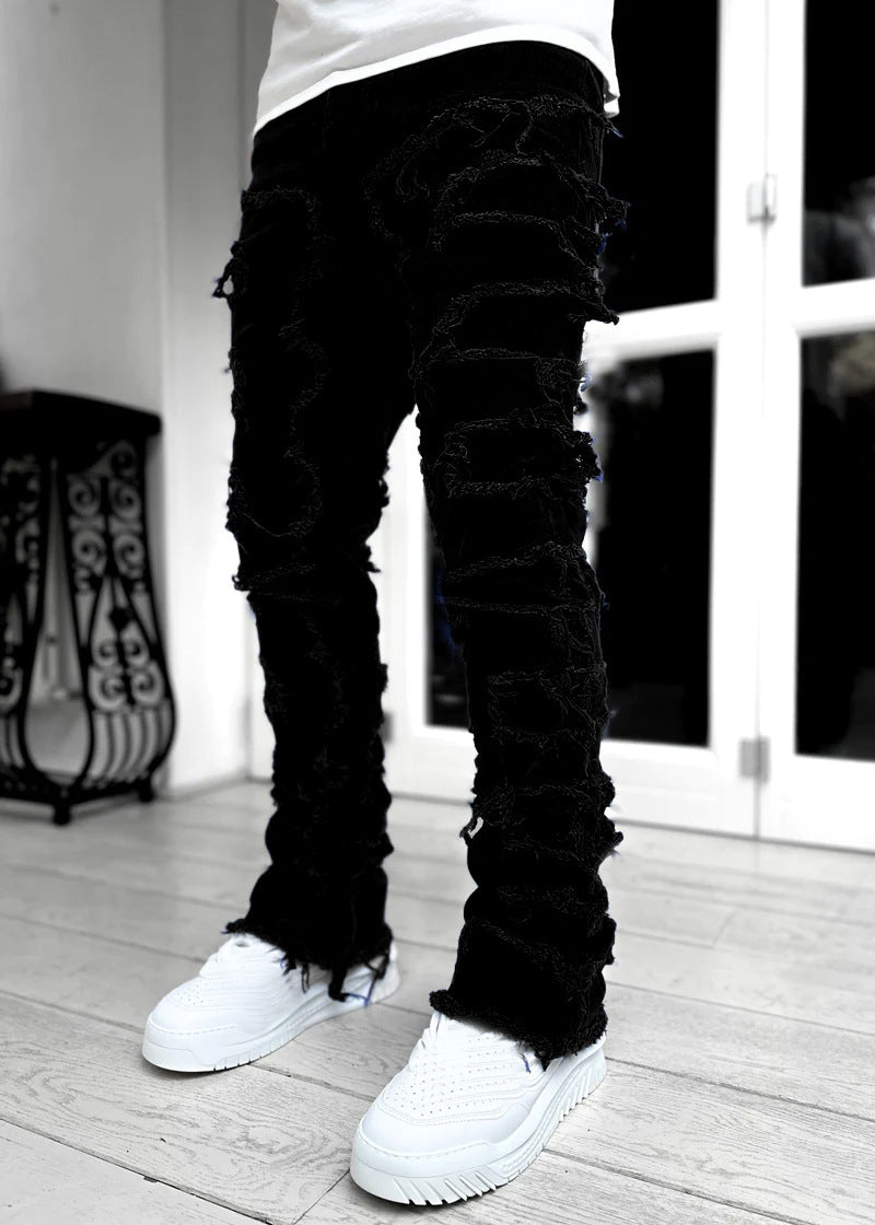 Fit Stacked Jeans For Mens Clothing