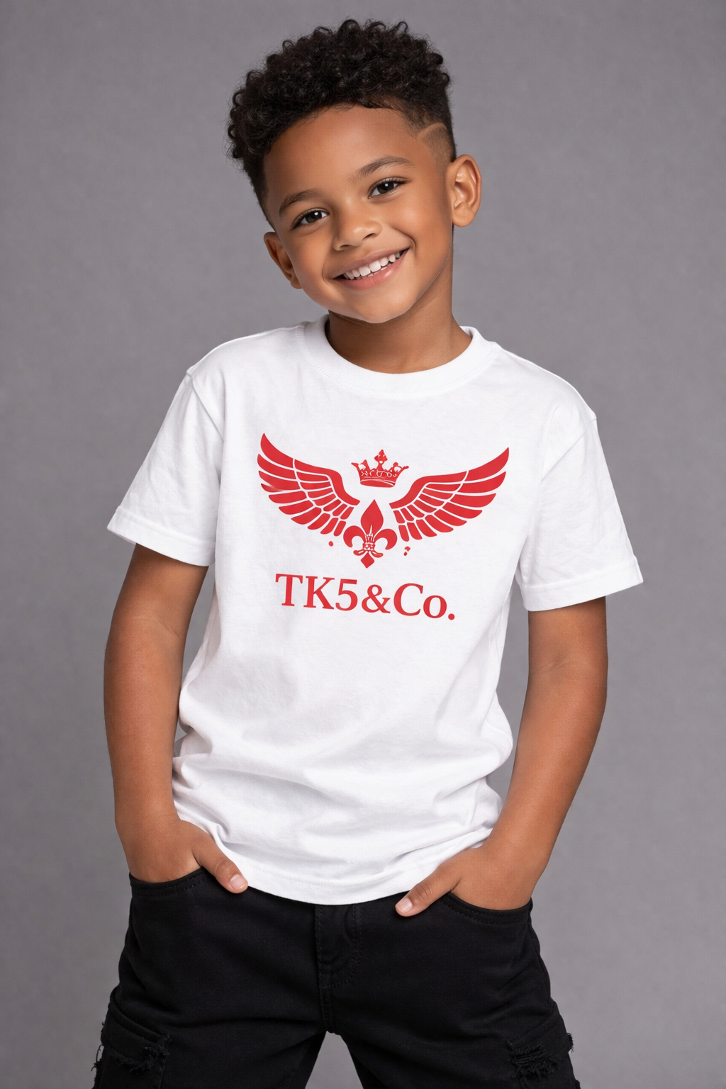 Kids graphic tee (Red wings )
