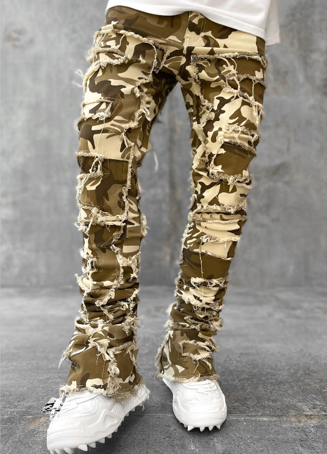 Fit Stacked Jeans For Mens Clothing