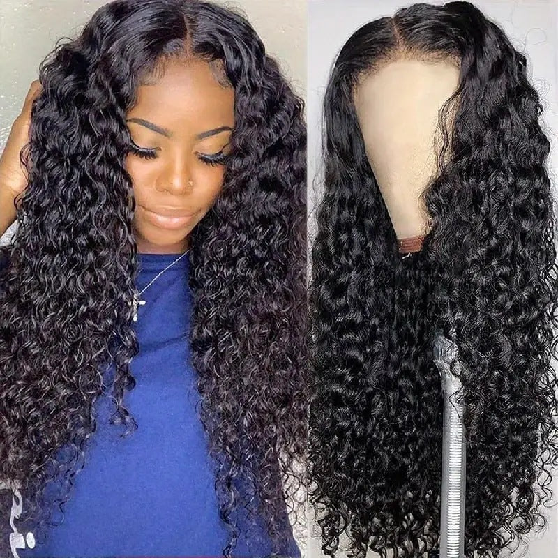 Deep Wave Lace Front Wig  Long Curly Synthetic Wig for Women | Natural Hairline | Glueless Ready