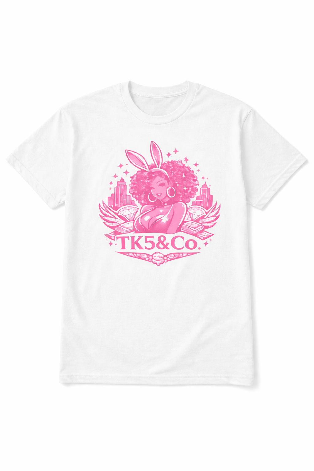 TK5&Co. Afro bunny Graphic Tee