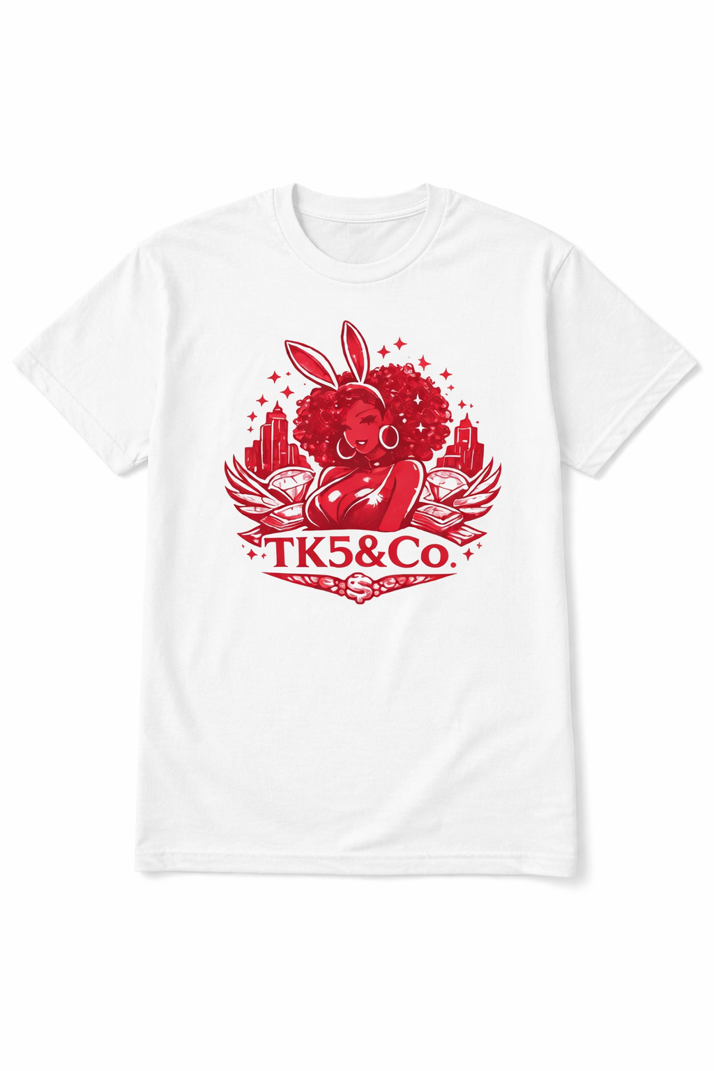 TK5&Co. Afro bunny Graphic Tee