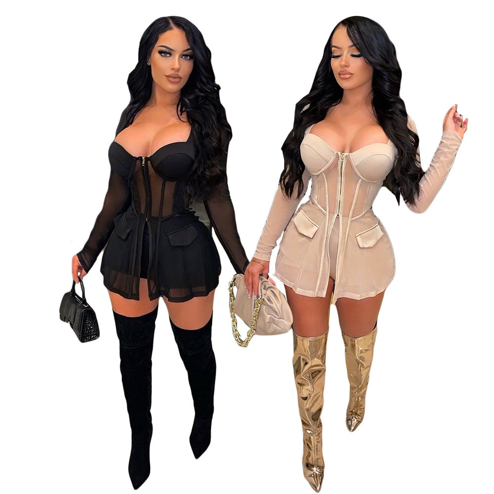 Mesh Vibe Two-Piece Set