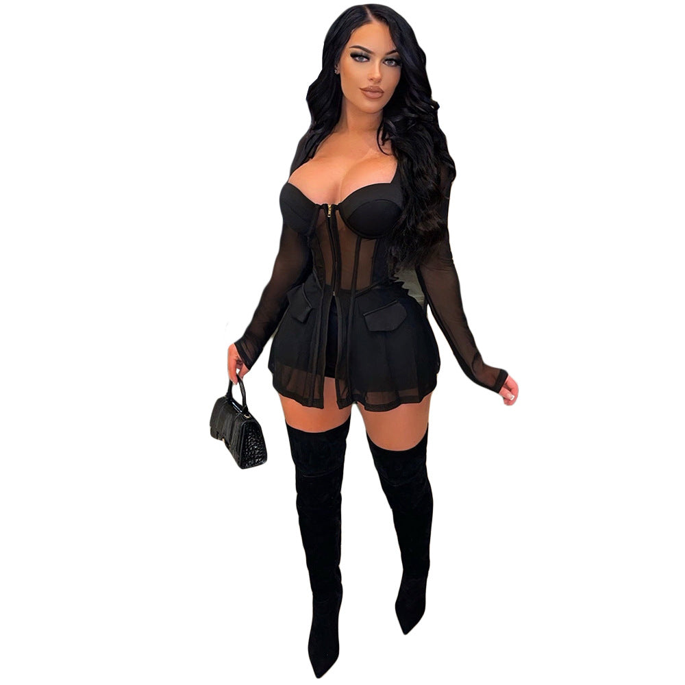 Mesh Vibe Two-Piece Set