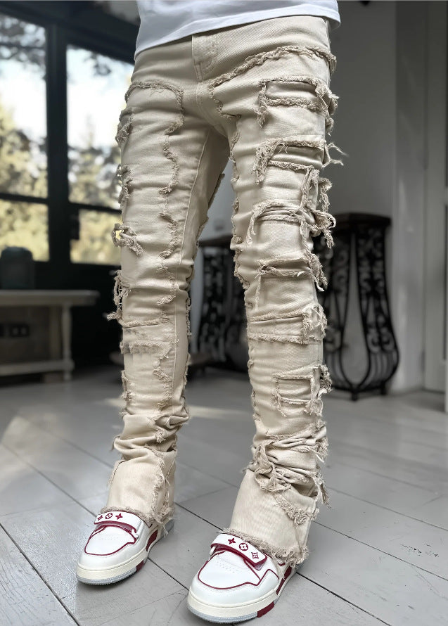 Fit Stacked Jeans For Mens Clothing