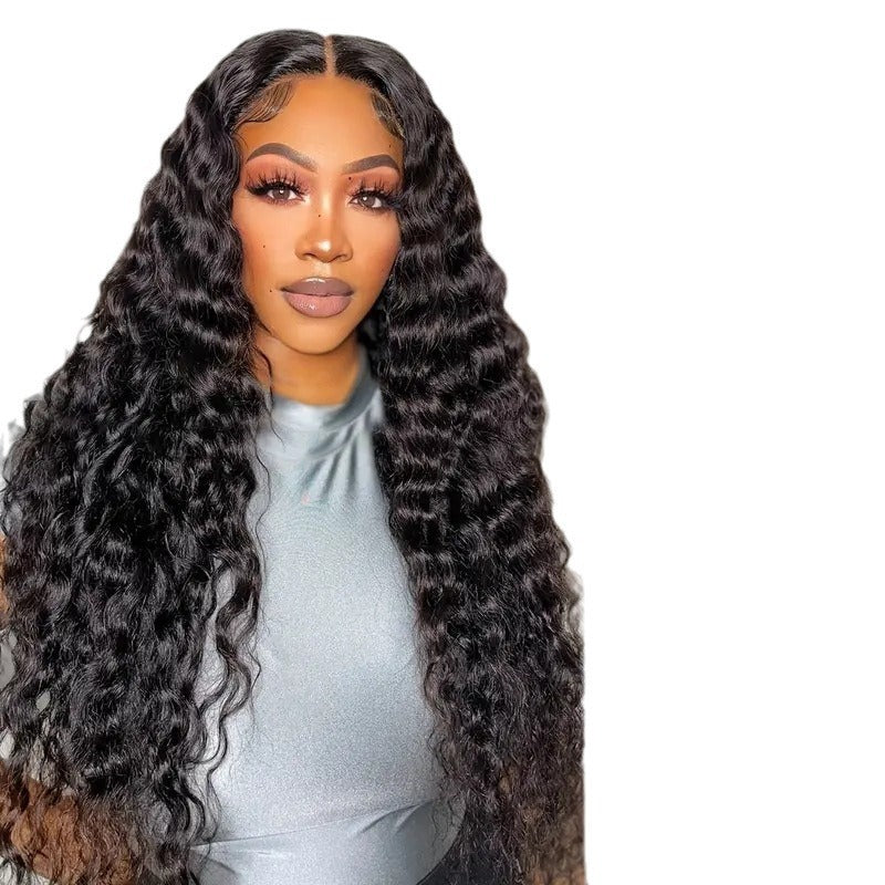 Deep Wave Lace Front Wig  Long Curly Synthetic Wig for Women | Natural Hairline | Glueless Ready