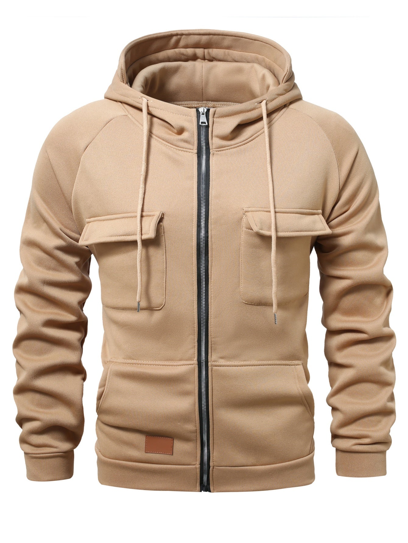 Men's Zip-up Hoodies Sweatshirt With Drawstring And Pocket Design Fashion Casual Sports Sweatshirt